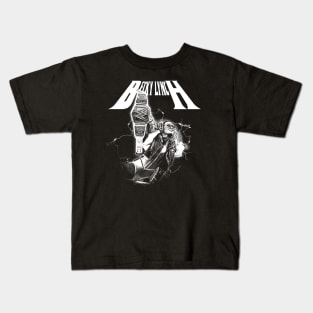 becky lynch vintage black and white Kids T-Shirt